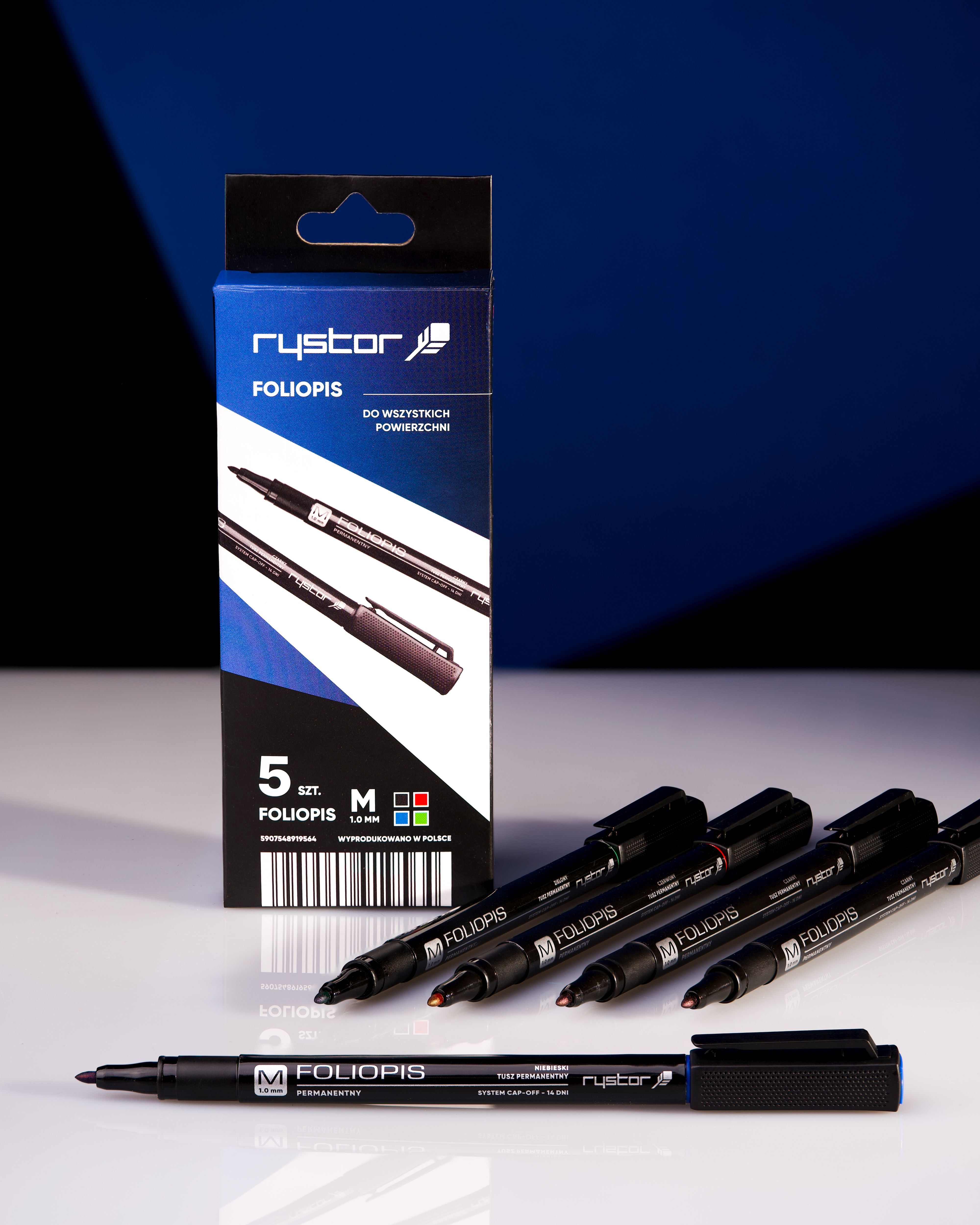 Foliopis FM-10 RYSTOR komplet 5sztuk w etui. 438-528
