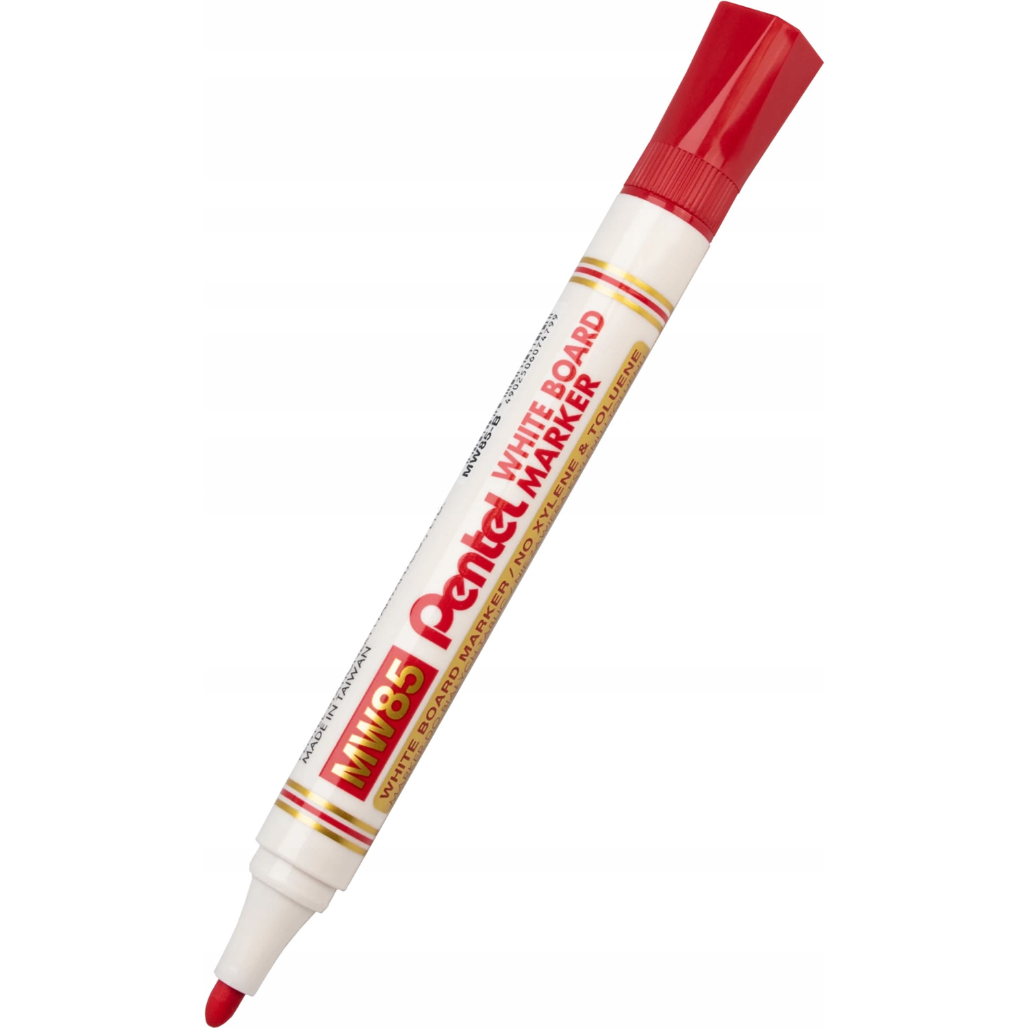 Marker do tablic PENTEL czerwony MW85B okrągła końcówka dł.linii 250 m