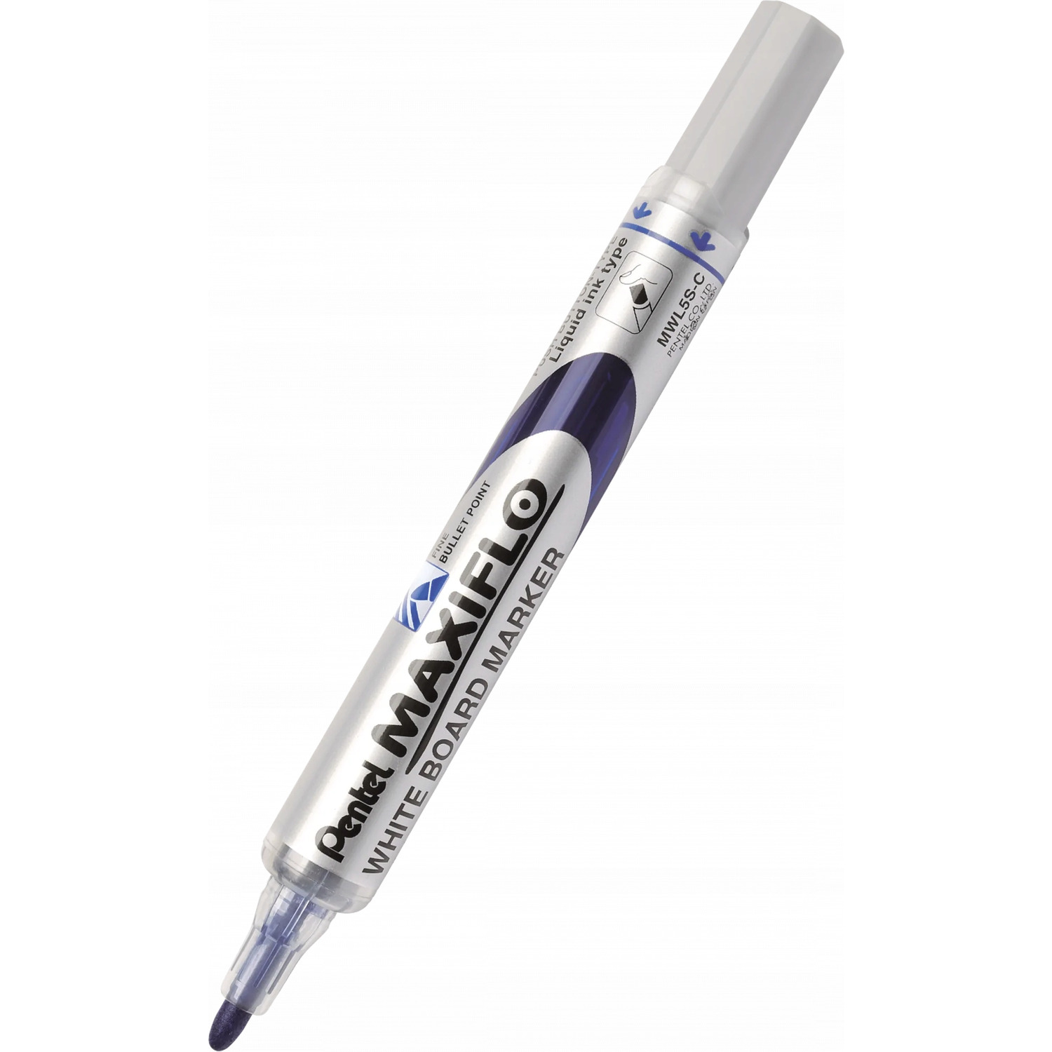 Marker suchościeralny niebieski MWL5SC PENTEL MAXIFLO(z tłoczkiem)