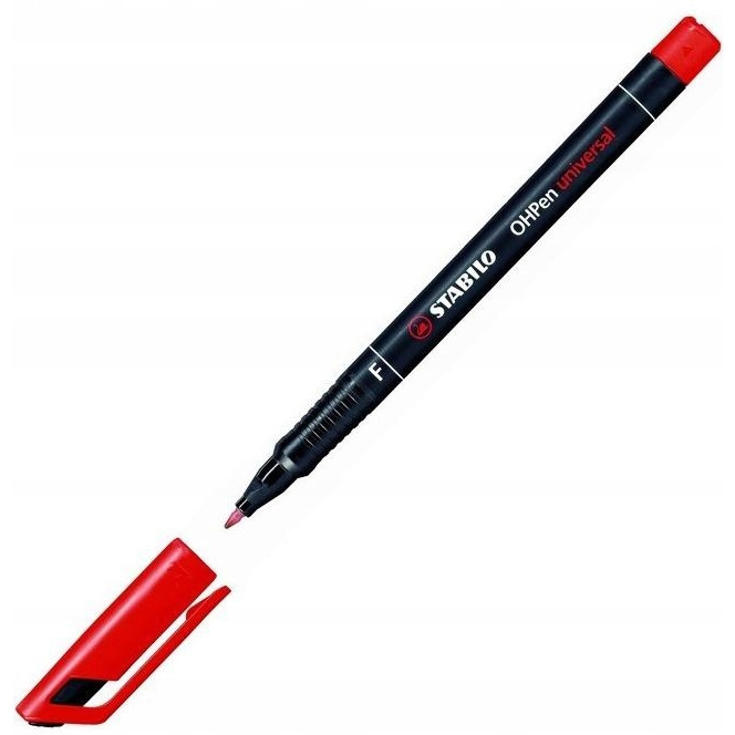 Foliopis STABILO O Pen niezmywalny 0.7mm czerwony 842/40