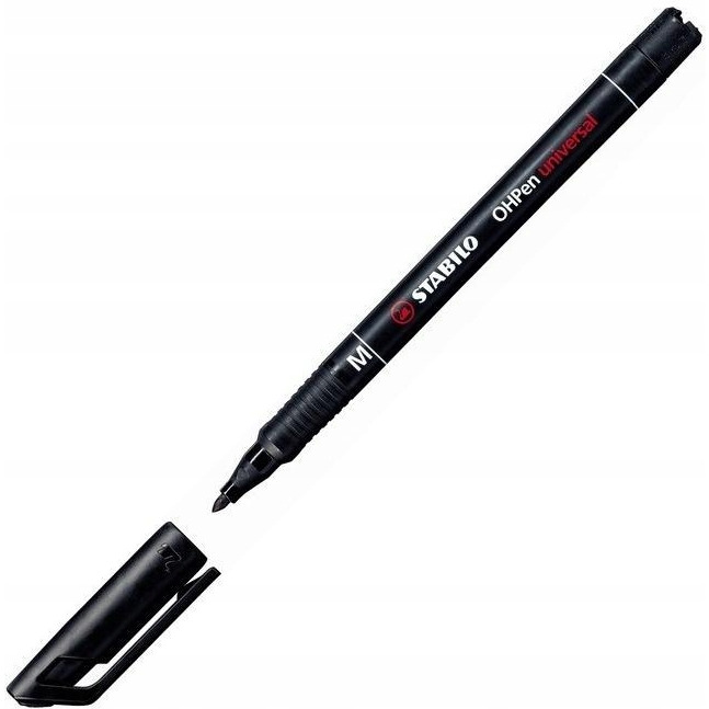 Foliopis STABILO O Pen niezmywalny 1.0mm czarny 843/46