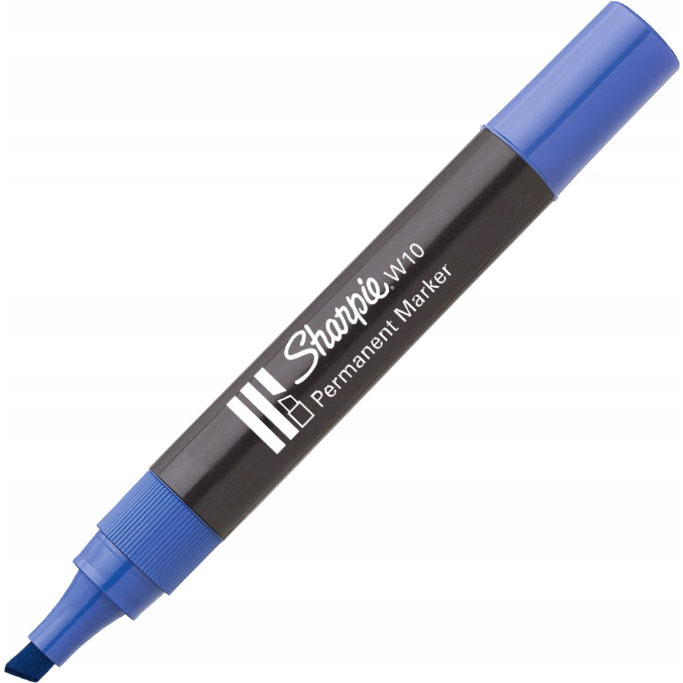 Marker permanetny W10 ścięty niebieski SHARPIE S0192693