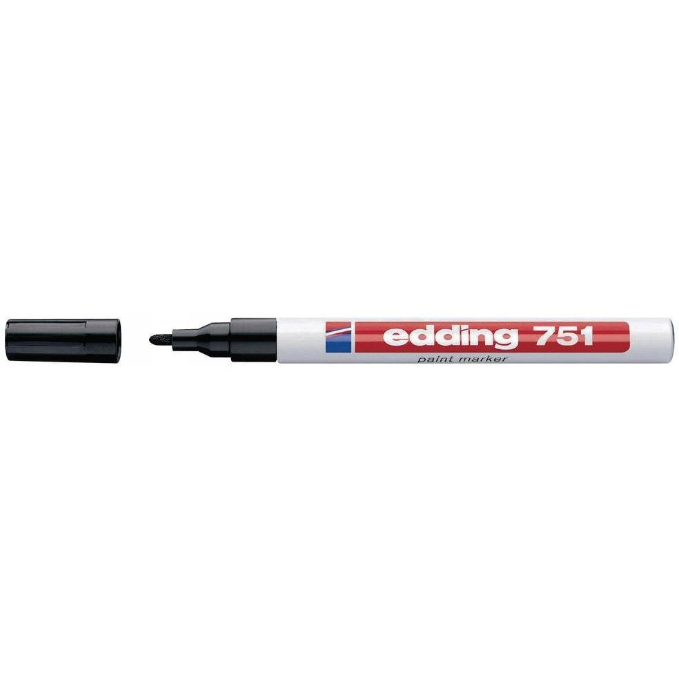 Marker lakierowy 1-2mm 751 czarny EDDING końcowka okrągła