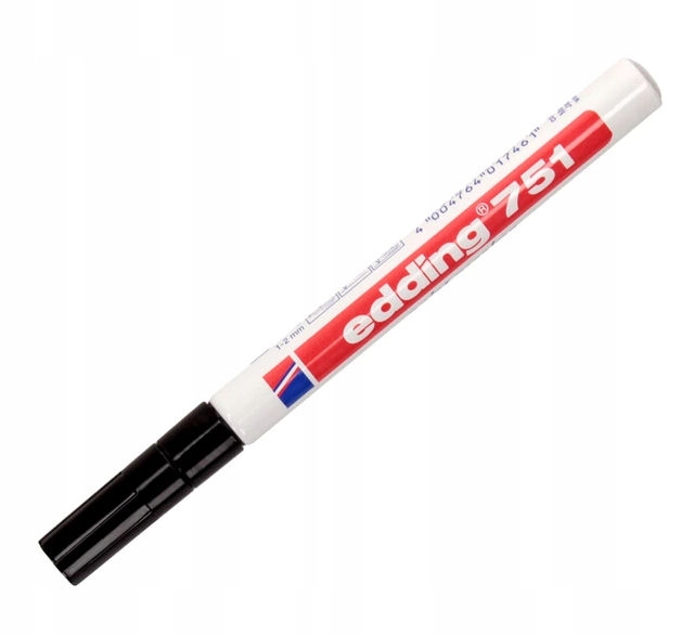 Marker lakierowy 1-2mm 751 czarny EDDING końcowka okrągła