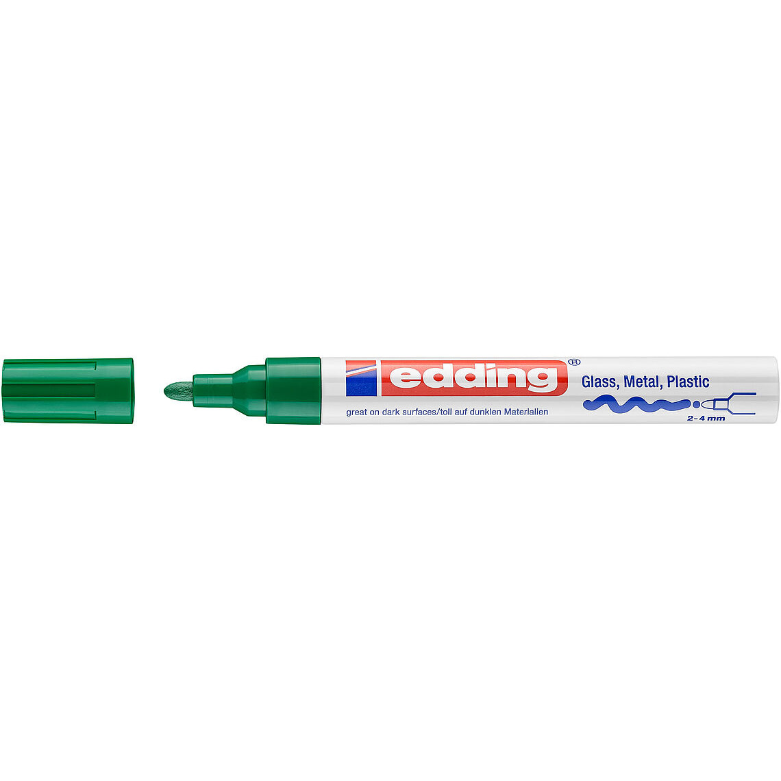 Marker lakierowy 2-4mm 750 zielony EDDING końcówka okrągła