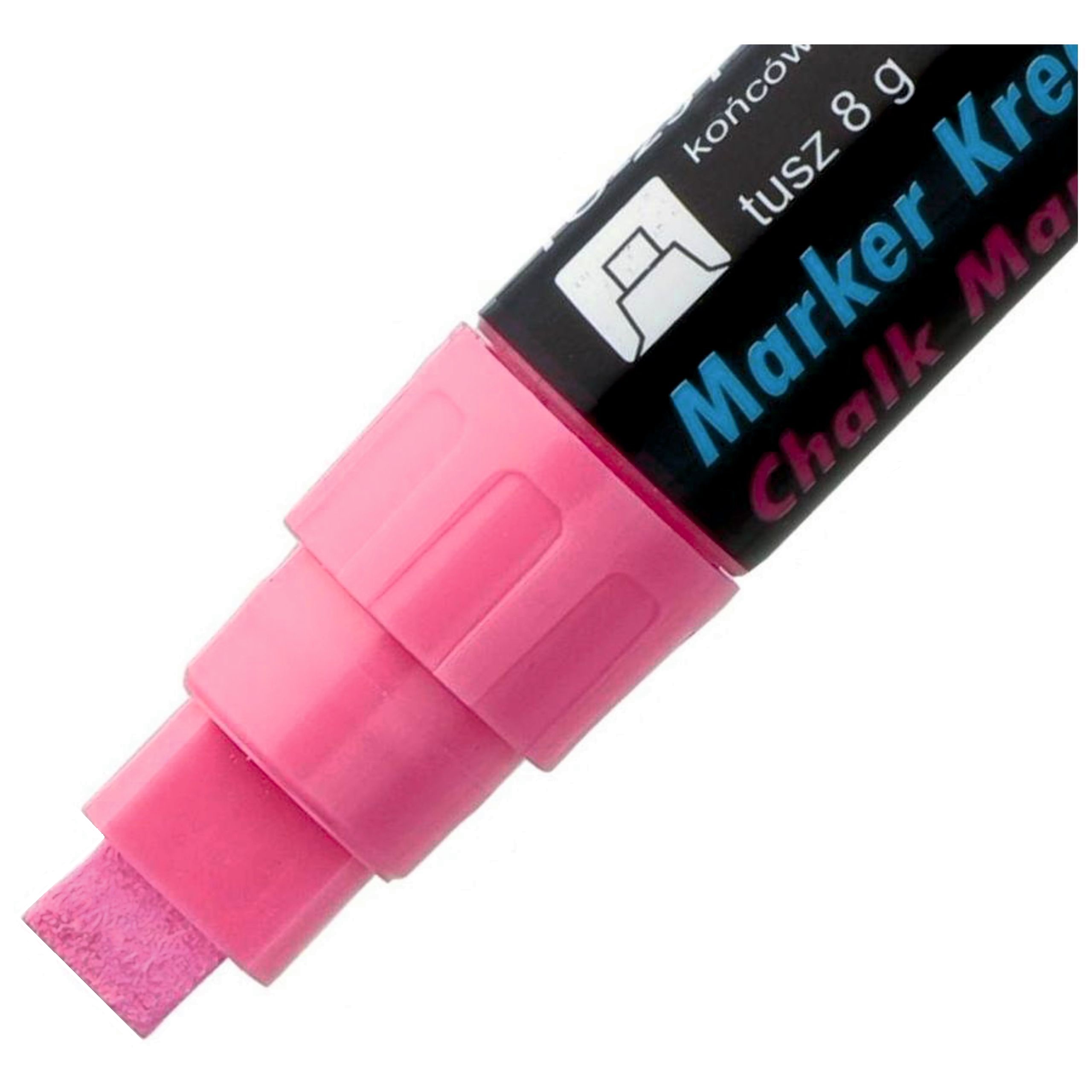 Markery kredowe końcówka 8x5mm różowe TO-291 82 TOMA