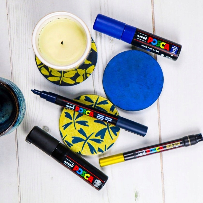 Marker z farbą plakatową Posca PC-5M, czarny, Uni