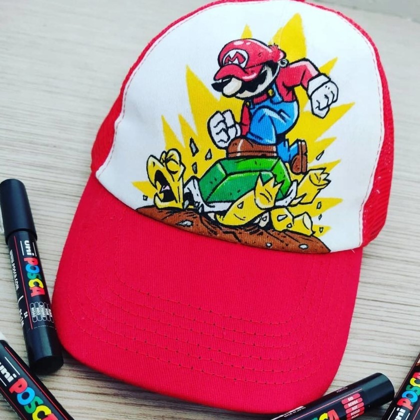 Marker z farbą plakatową Posca PC-5M, czerwony, uni