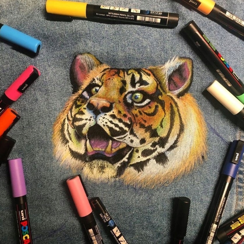 Marker z farbą plakatową Posca PC-5M, różowy, Uni