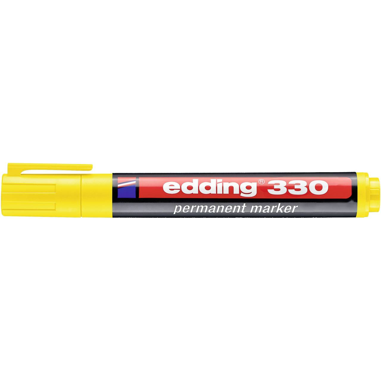 Marker permanentny ścięta końcówka 1-5mm żółty; 330/005/Z ED  EDDING