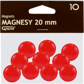 Magnesy 20mm GRAND czerw