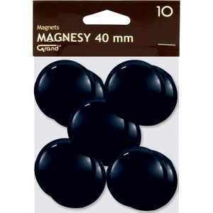Magnesy 40mm GRAND czarne    (10)^ 130-1700