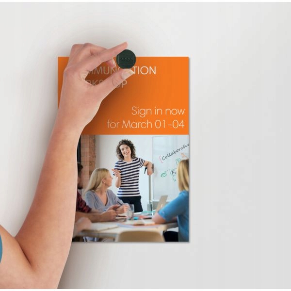 Magnesy do tablic 24 mm, czarne, op/10 szt. 1915291