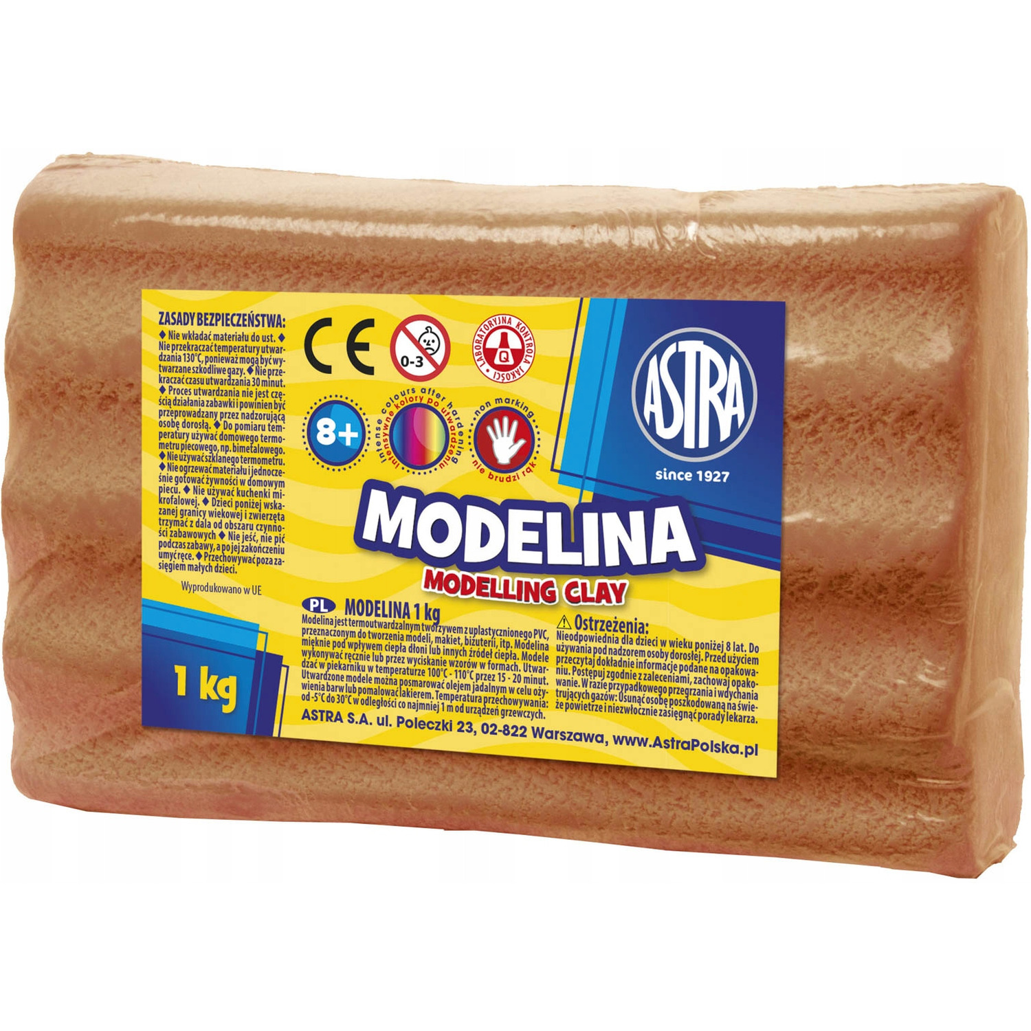 Modelina Astra 1 kg brązowa; 304111002  ASTRA