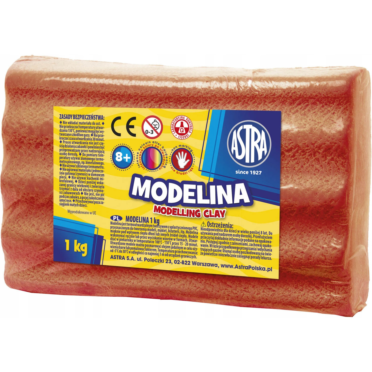 Modelina Astra 1 kg czerwona; 304111009  ASTRA
