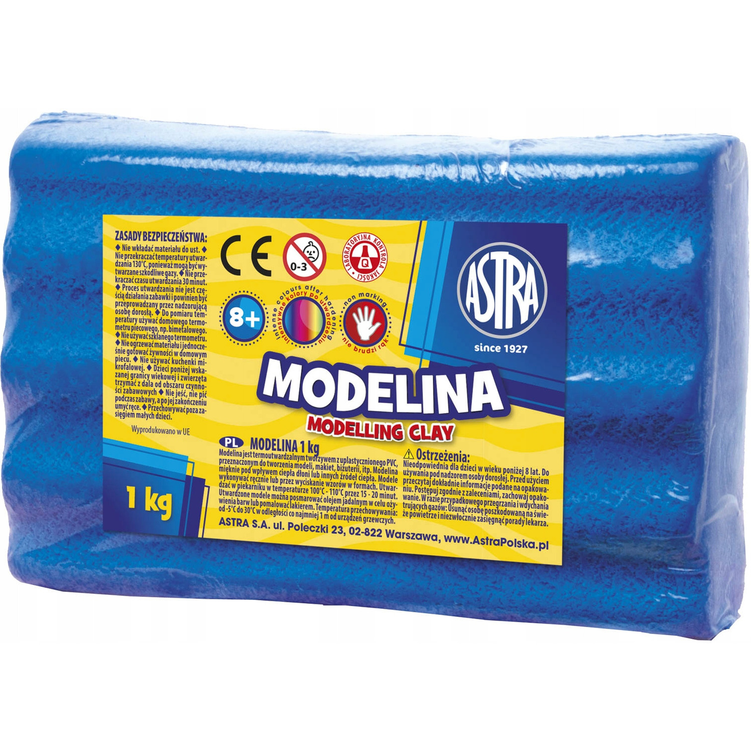 Modelina Astra 1 kg niebieska; 304111010  ASTRA