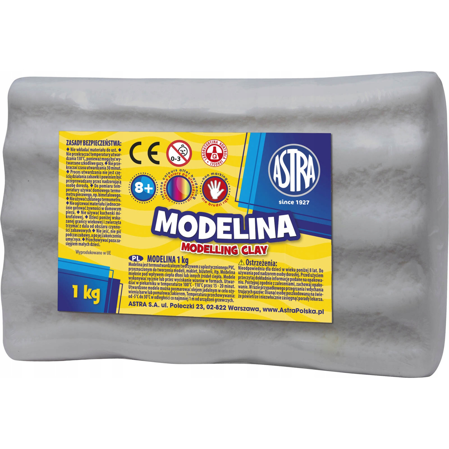 Modelina Astra 1 kg popielata; 304118008  ASTRA