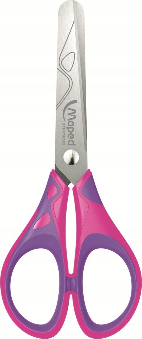 Nożyczki ESSENTIALS PULS SOFT szkolne 13 cm display; 464412  MAPED