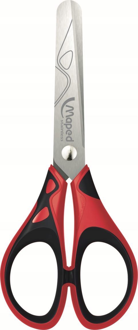 Nożyczki ESSENTIALS PULS SOFT szkolne 13 cm display; 464412  MAPED