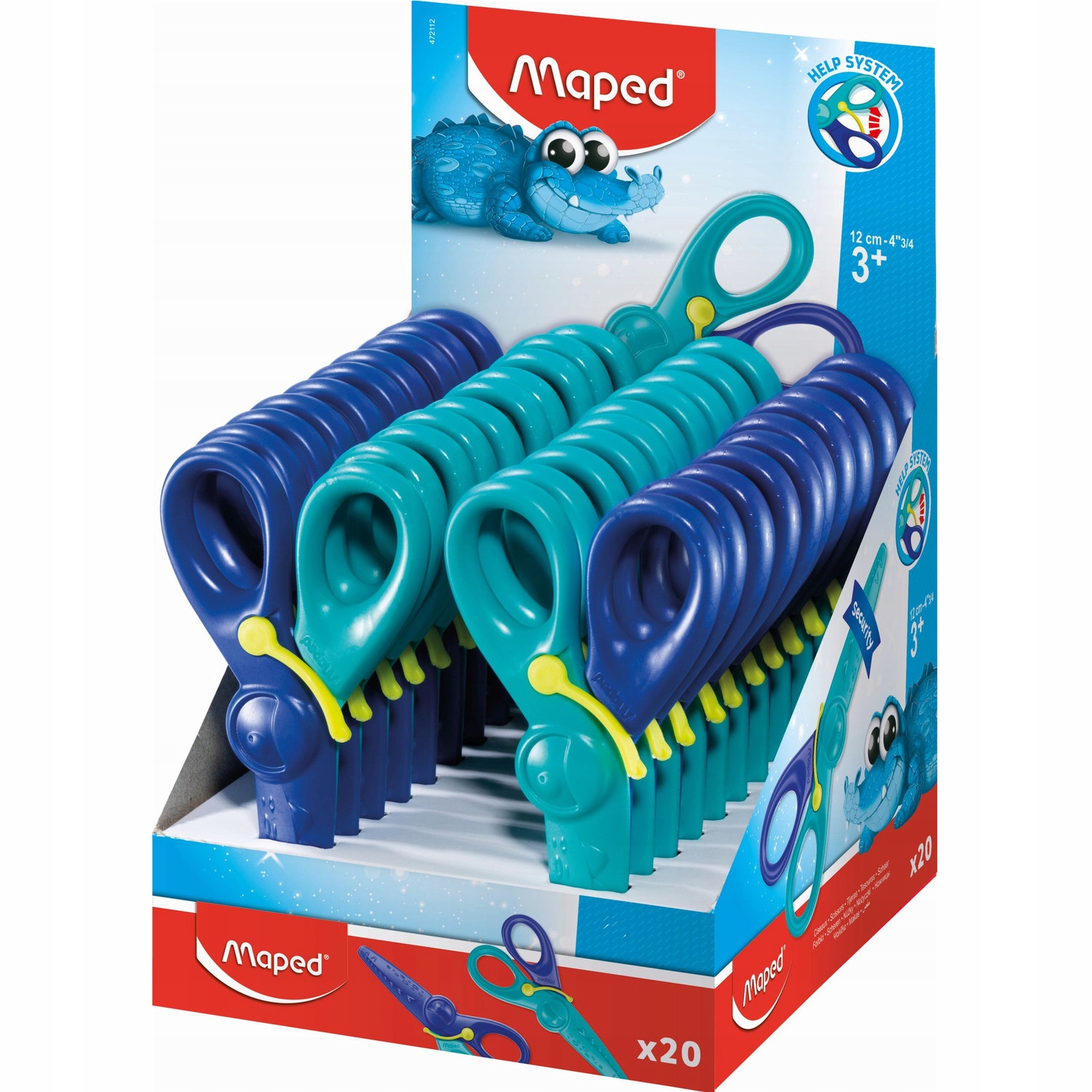 NOŻYCZKI KIDIPULSE 12 CM DLA DZIECI Z ODBOJNIKIEM 472112