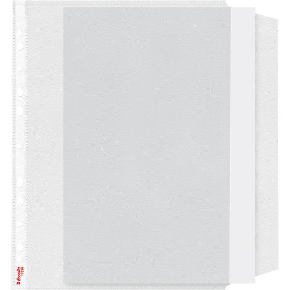 Koszulka groszkowa z klapką A4 ESSELTE 100 mic. (10szt) 17939