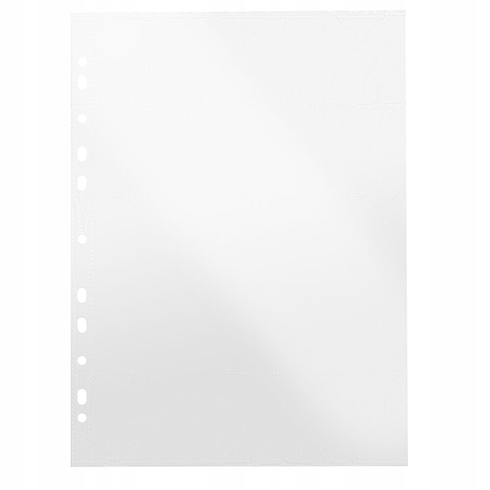 Koszulki na 20 wizytówek A4 PP 100mic (10szt) BANTEX