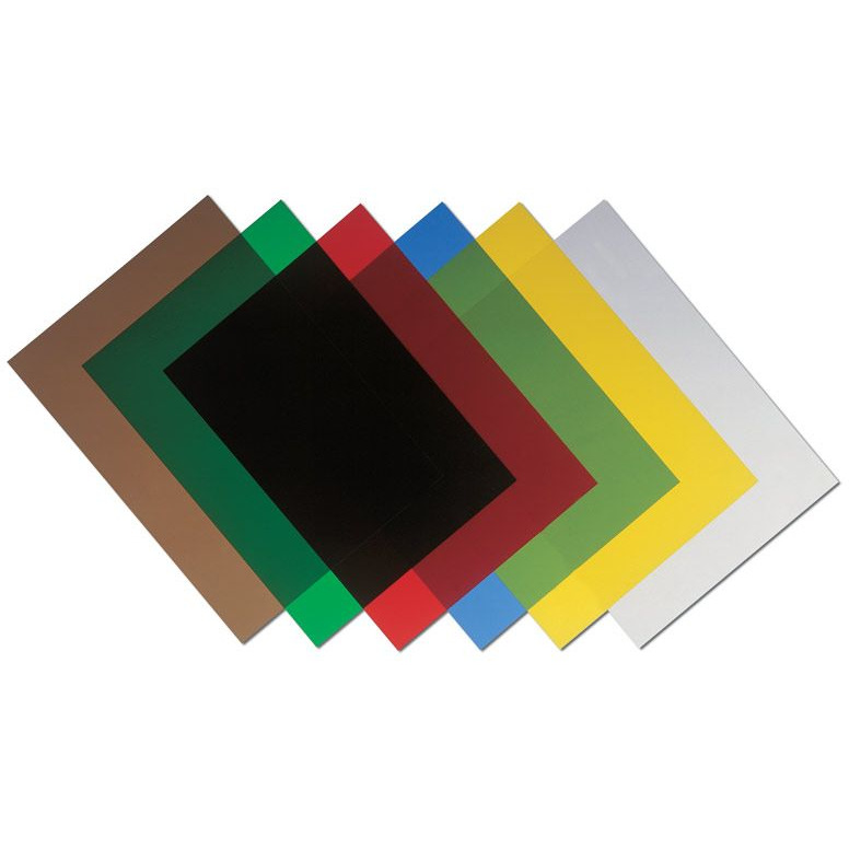 Okładki przezroczyste FELLOWES 200 mic czerwone 100szt 5377201