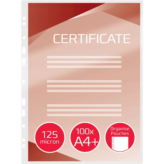 Folia do laminacji GBC A4+ z perforacją 125 mikr (100szt) 3743156