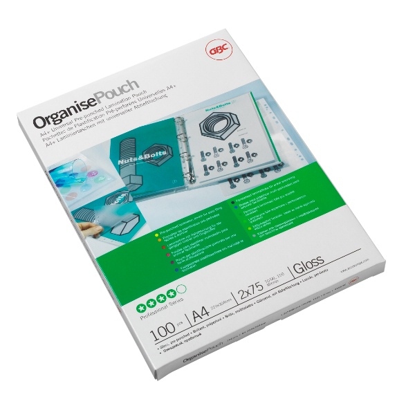 Folia do laminacji GBC A4+ z perforacją 125 mikr (100szt) 3743156