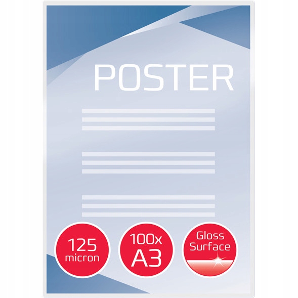 Folia GBC A3 2x125 mikronów (100szt.) 3200725