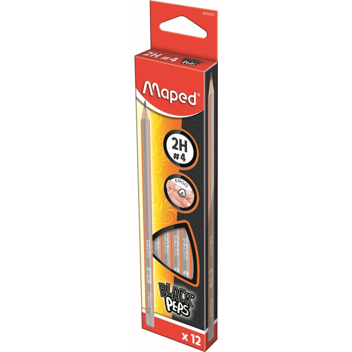 Ołówek drewniany Blackpeps H MAPED 850025+B50:B60