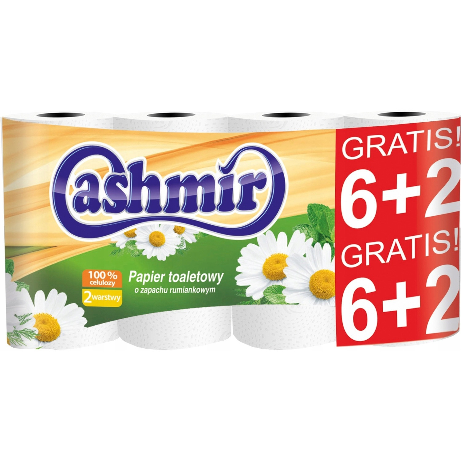 Papier toaletowy A. 6+2 rumianek 164852 CASHMIR