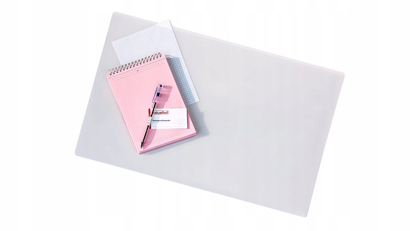 Podkładka na biurko z kieszenią przezroczysta 38x58 BIURFOL PB-04-01