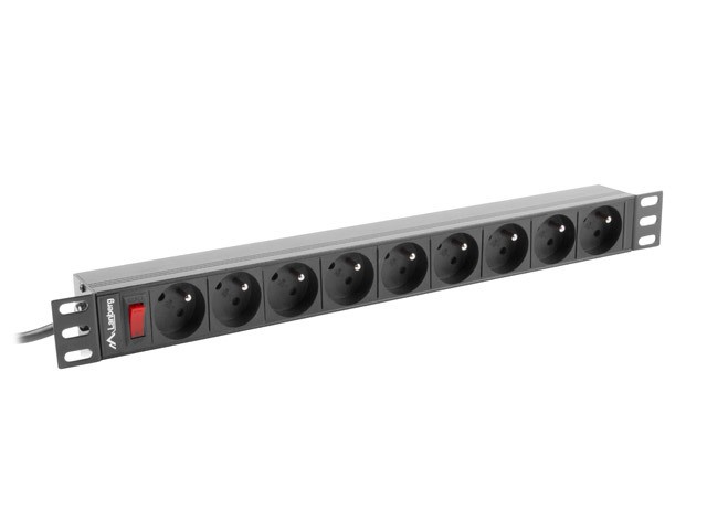 Listwa zasilająca rack PDU 19 cali  1U 16A 9X 230V PL 3m czarny