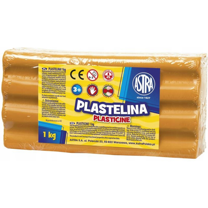 Plastelina Astra 1 kg pomarańczowa; 303111005  ASTRA