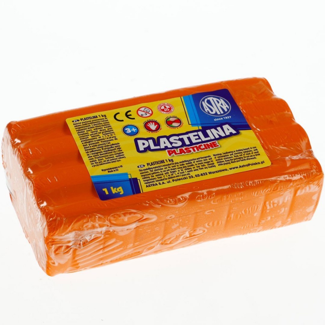 Plastelina Astra 1 kg pomarańczowa; 303111005  ASTRA