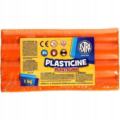 Plastelina Astra 1 kg pomarańczowa; 303111005  ASTRA