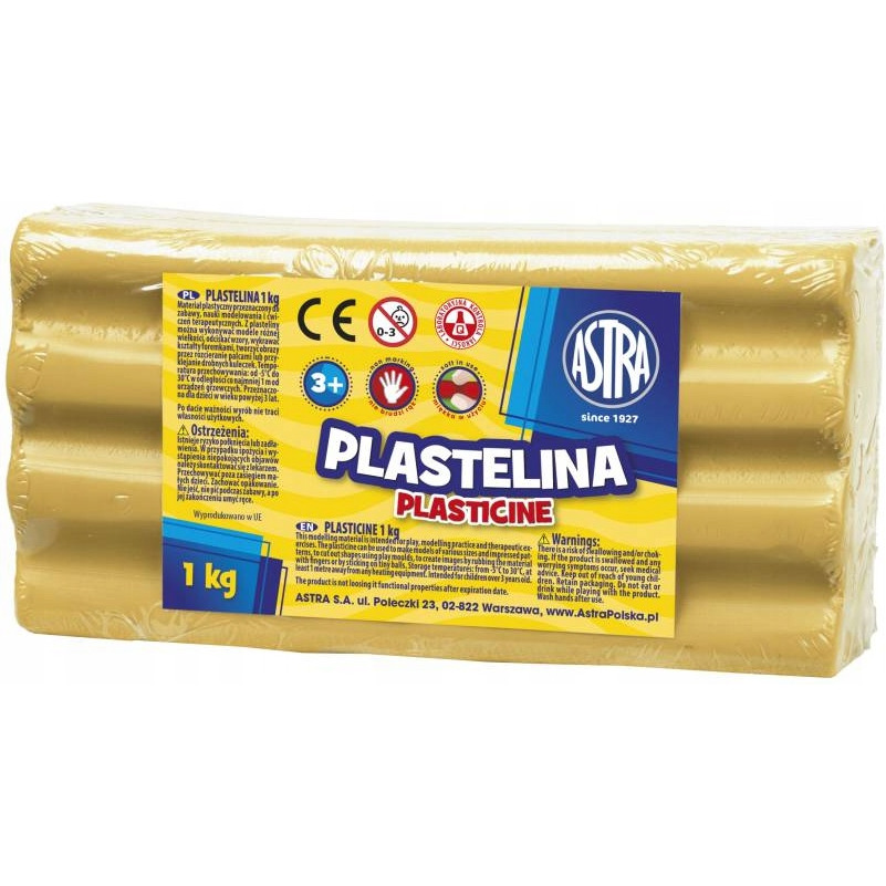 Plastelina Astra 1 kg brązowa jasna; 303111020  ASTRA