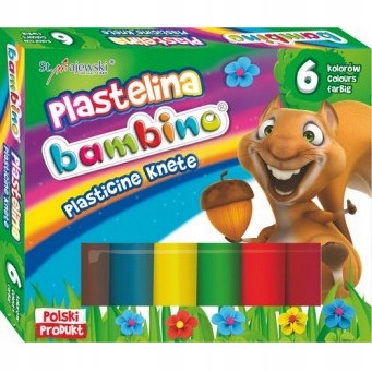 Plastelina BAMBINO 6kol.STANDARD1727 St.Majewski