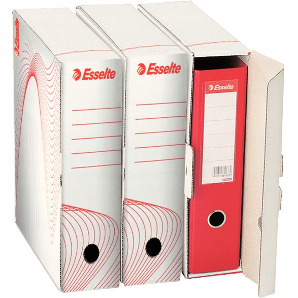 Pudło archiwizacyjne na segregator 345x90x295mm białe ESSELTE 10024