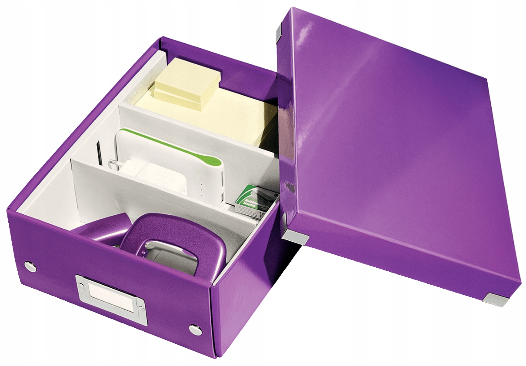Pudełko z przegródkami LEITZ C&S małe fioletowe 60570062