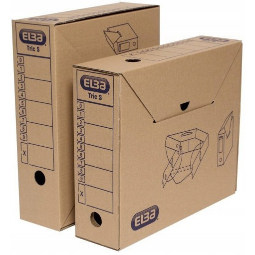 Karton archiwizacyjny TRIC S na segeregator 9,5cm brązowy ELBA 100552625