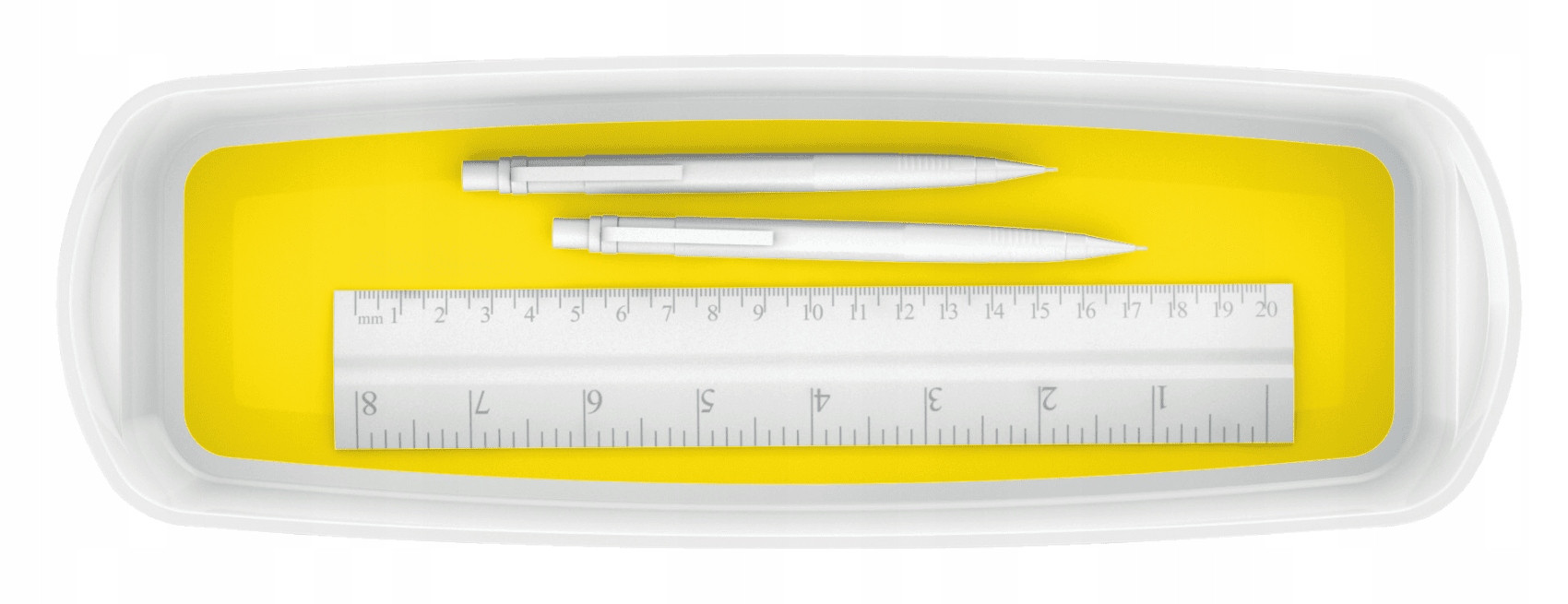 Organizer podłużny MyBox, biało-żółty