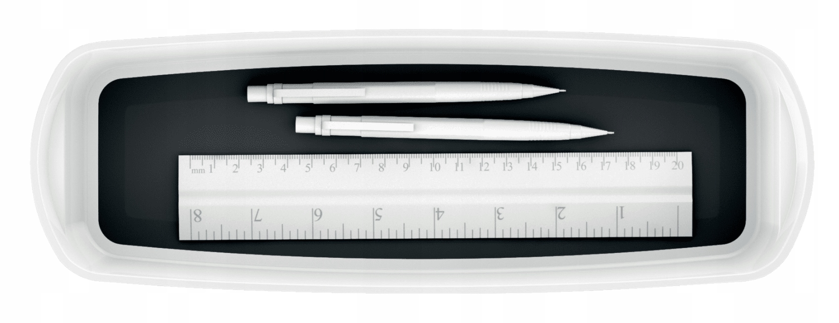 Organizer MyBox podłużny, biało-czarny