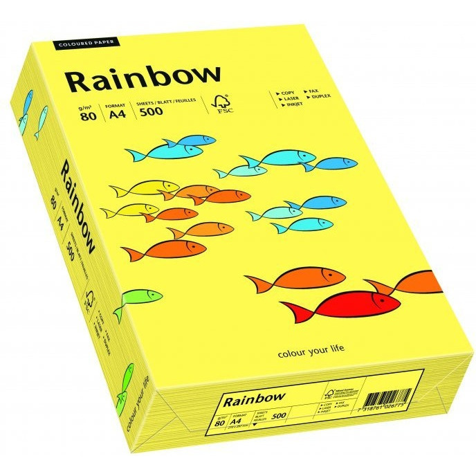 Papier xero kolorowy RAINBOW żółty R16 88042343