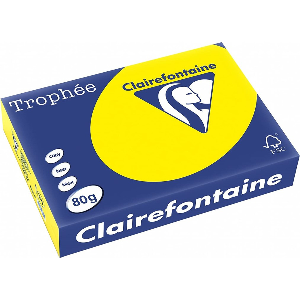Papier xero A4 80g TROPHEE słoneczny XCA41877 CLAIREFONTAINE