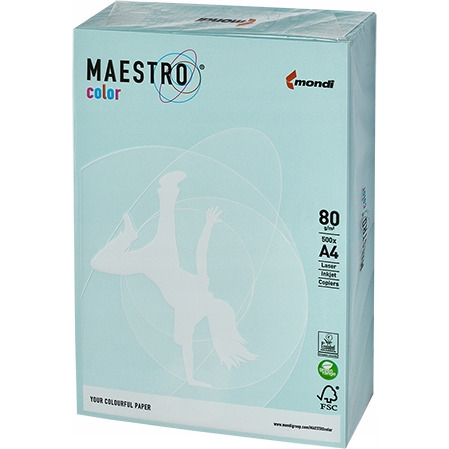 Papier xero MAESTRO COLOR A4 80g BL29 _jasny niebiesk