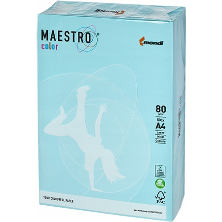 Papier xero MAESTRO COLOR A4 80g MB30 niebieski