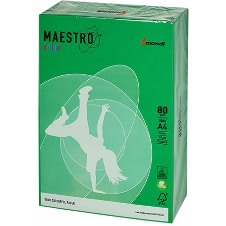 Papier xero MAESTRO COLOR A4 80g MA42 zieleń wiosenna