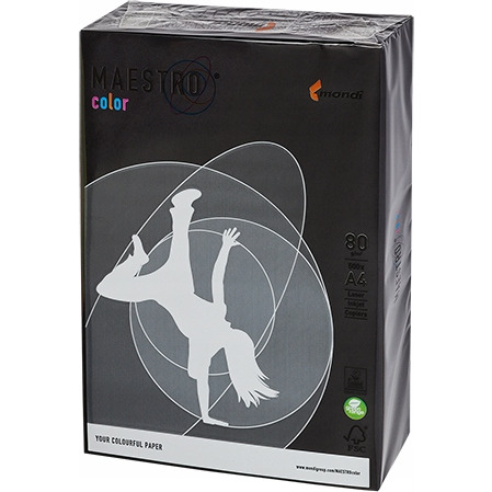 Papier xero MAESTRO COLOR A4 80g B100 intensywny czarny